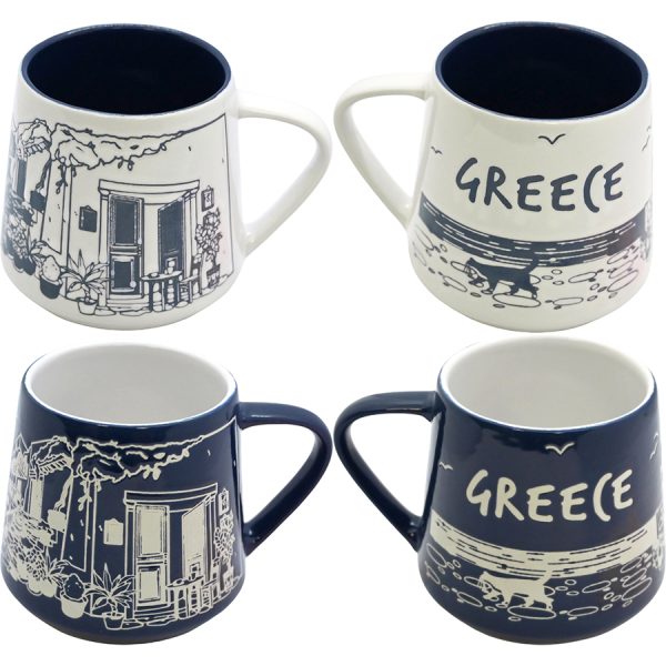 ΚΟΥΠΑ ΜΕ ΓΑΤΟΥΛΑ GREECE 2ΧΡΩΜ. 340ML /ΣΥΣΚ12