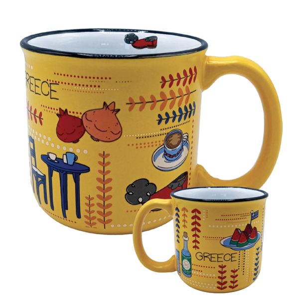 ΚΟΥΠΑ ΜΕ ΤΣΟΛΙΑ 340ML GREECE ΚΙΤΡΙΝΟ /ΣΥΣΚ12