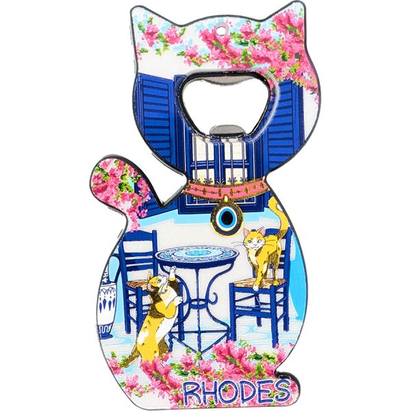CAN OPENER SHAPE CAT TABLE RHODES