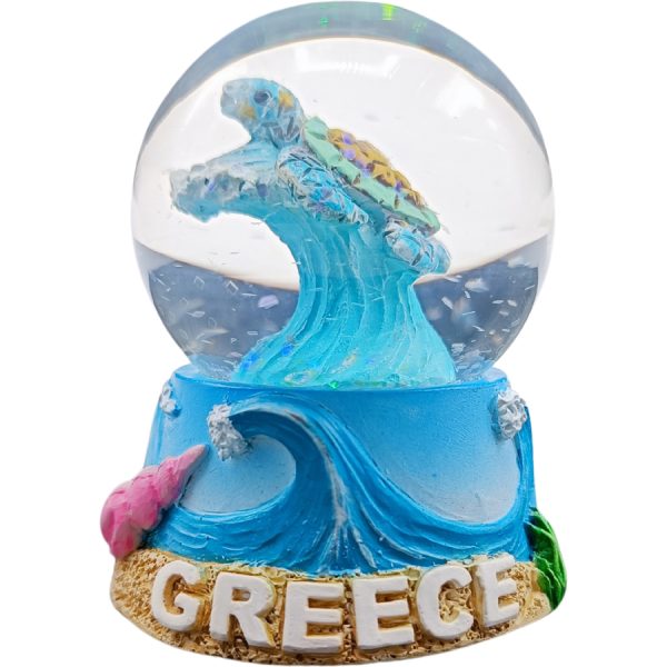 ΓΥΑΛΙΝΗ ΜΠΑΛΑ ΧΕΛΩΝΑ GREECE /6ΕΚ /ΣΥΣΚ4