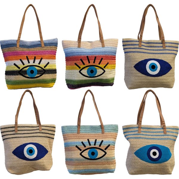 ΤΣΑΝΤΑ ΘΑΛΑΣ. ΜΕ ΜΑΤΙ 6ΣΧΕΔΙΑ/47Χ35Χ22ΕΚ /ΣΥΣΚ6