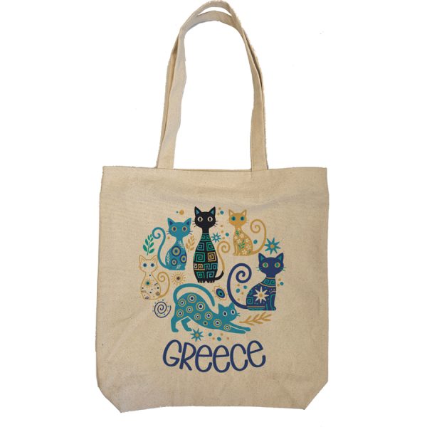 ΤΣΑΝΤΑ ΚΑΜΒΑΣ ΜΕ ΓΑΤΕΣ /43Χ40Χ10ΕΚ /ΣΥΣΚ6