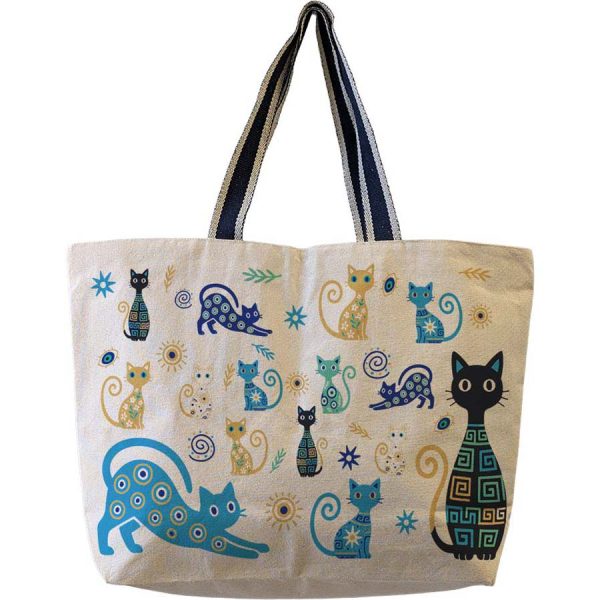 ΤΣΑΝΤΑ ΚΑΜΒΑΣ ΜΕ ΧΕΡΟΥΛΙ ΓΑΤΕΣ /57Χ38Χ15ΕΚ /ΣΥΣΚ5