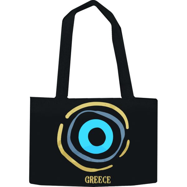 ΤΣΑΝΤΑ ΚΑΜΒΑΣ ΜΑΤΙ GREECE ΜΑΥΡΟ /29Χ22ΕΚ /ΣΥΣΚ10