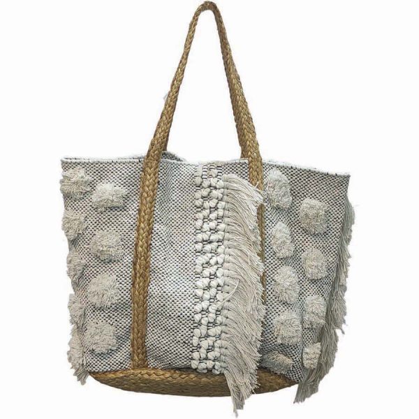 ΤΣΑΝΤΑ ΘΑΛΑΣ. ΨΑΘΙΝΗ ΜΕ ΚΡΟΣΙΑ  /40x60ΕΚ