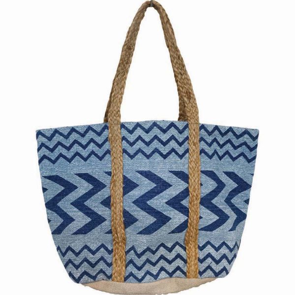 ΤΣΑΝΤΑ ΘΑΛΑΣ. ΨΑΘΙΝΗ ΜΠΛΕ /40Χ60ΕΚ