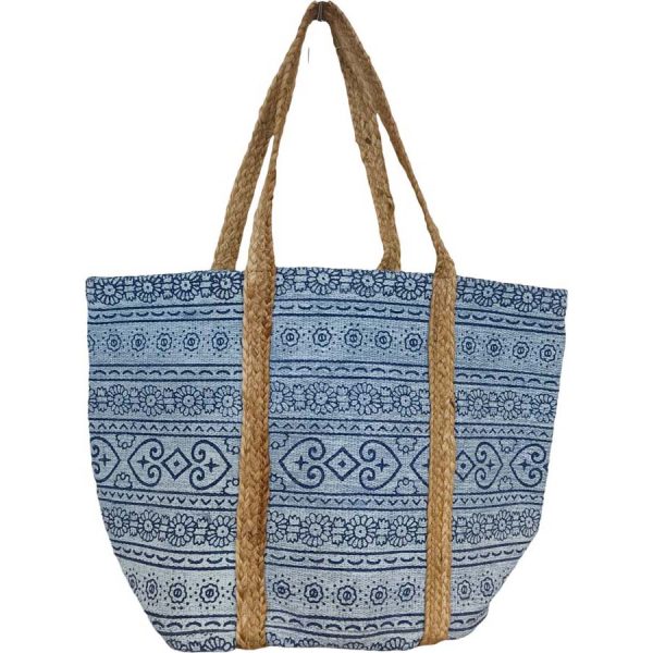 ΤΣΑΝΤΑ ΘΑΛΑΣ. ΨΑΘΙΝΗ ΜΠΛΕ /40Χ60ΕΚ