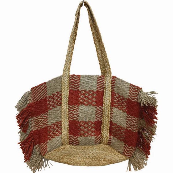 ΤΣΑΝΤΑ ΘΑΛΑΣ. ΨΑΘΙΝΗ ΚΑΡΟ ΜΕ ΦΕΡΜΟΥΑΡ ΚΟΚΚΙΝΟ /30Χ50ΕΚ