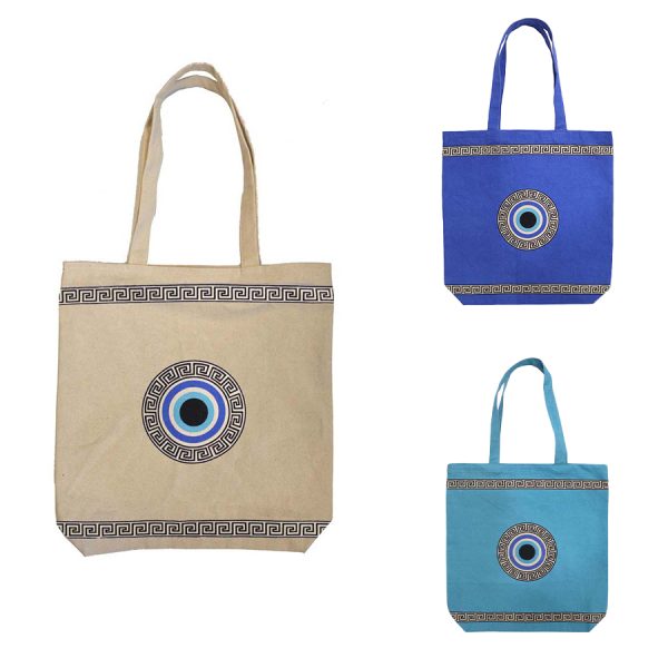 CANVAS BAG WITH EYE /43Χ43CM