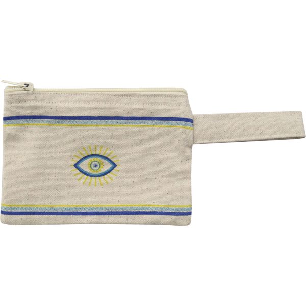CANVAS BAG WITH ZIPPER EYE /10Χ15CM