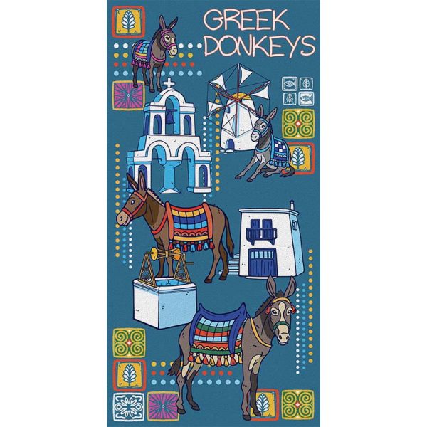 ΠΕΤΣΕΤΑ ΘΑΛΑΣΣΗΣ ΒΕΛΟΥΤΕ "GREEK DONKEYS" /75Χ150ΕΚ /ΣΥΣΚ3