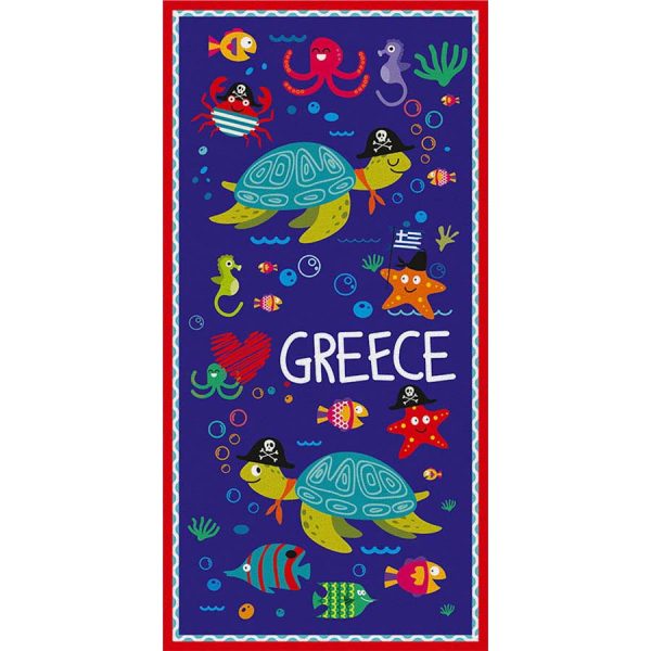 ΠΕΤΣΕΤΑ ΘΑΛΑΣΣΗΣ ΒΕΛΟΥΤΕ ΜΕ ΘΑΛΑΣΣΙΑ ΖΩΑ GREECE /75Χ150ΕΚ /ΣΥΣΚ3