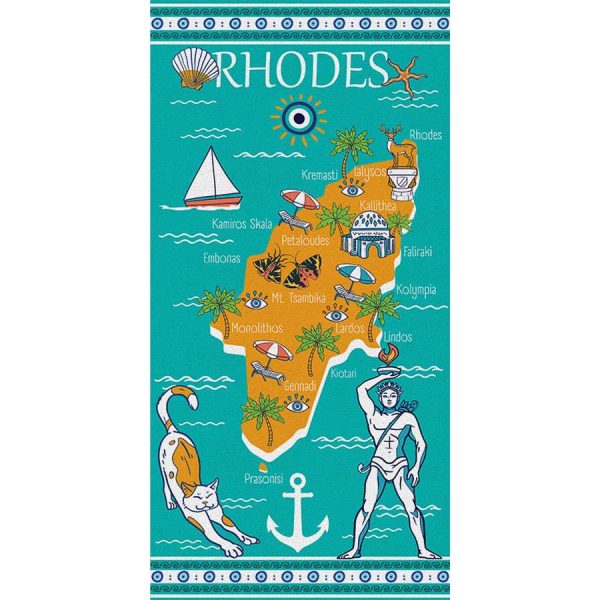 ΠΕΤΣΕΤΑ ΘΑΛΑΣΣΗΣ ΒΕΛΟΥΤΕ ΧΑΡΤΗΣ RHODES /75Χ150ΕΚ /ΣΥΣΚ3