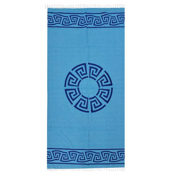 ΠΕΤΣΕΤΑ PESTEMAL ΜΕ ΜΑΙΑΝΔΡΟ ΓΑΛΑΖΙΟ /90Χ180ΕΚ /ΣΥΣΚ3