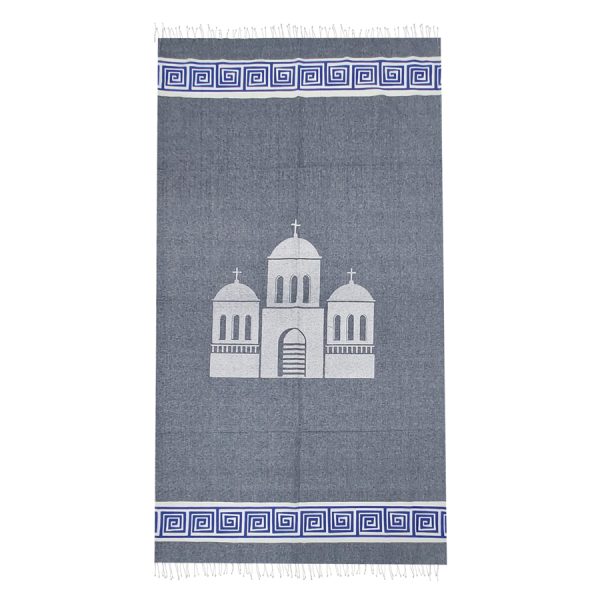 ΠΕΤΣΕΤΑ PESTEMAL ΜΕ ΕΚΚΛΗΣΙΑ ΜΠΛΕ /90Χ180ΕΚ /ΣΥΣΚ3