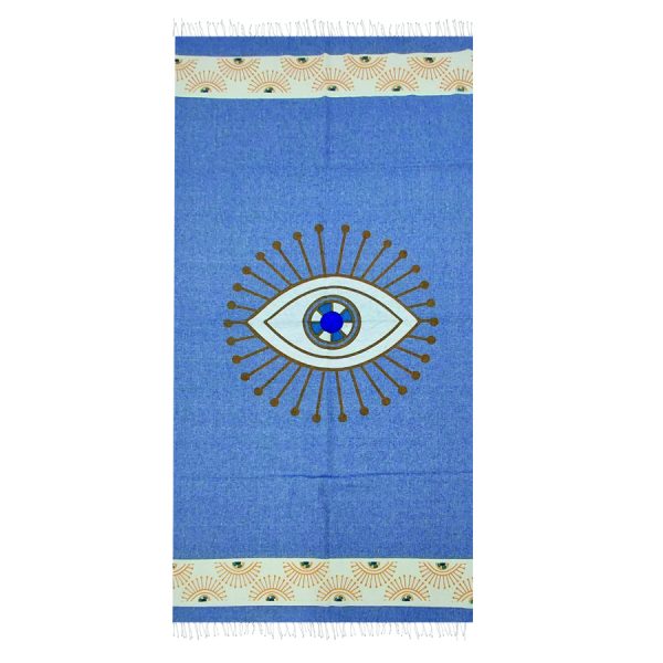 ΠΕΤΣΕΤΑ PESTEMAL ΜΕ ΜΑΤΙ ΜΠΛΕ /90Χ180ΕΚ /ΣΥΣΚ3