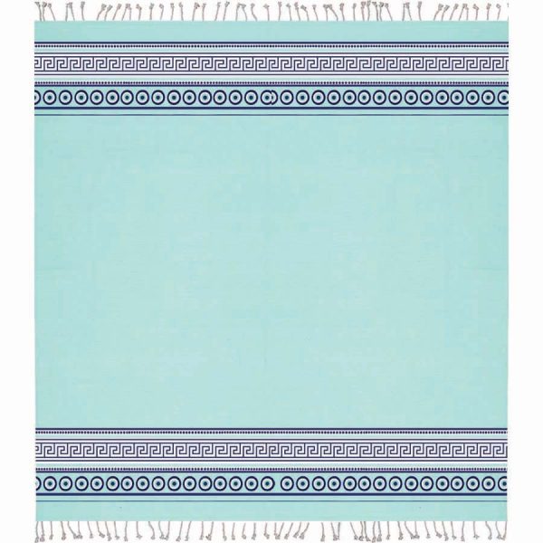 ΠΕΤΣΕΤΑ ΘΑΛΑΣΣΗΣ PESTEMAL ΔΙΠΛΗ ΜΕ ΜΑΤΙΑ ΤΥΡΚΟΥΑΖ /180Χ180ΕΚ /ΣΥΣΚ3