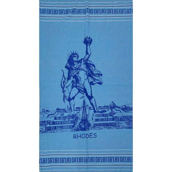 ΠΕΤΣΕΤΑ PESTEMAL ΜΕ ΚΟΛΟΣΣΟ RHODES ΜΠΛΕ /90Χ180ΕΚ /ΣΥΣΚ3
