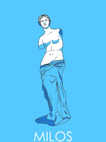 ΠΕΤΣΕΤΑ PESTEMAL ΜΕ ΑΦΡΟΔΙΤΗ ΤΗΣ ΜΗΛΟΥ ΜΠΛΕ /90Χ180ΕΚ /ΣΥΣΚ3