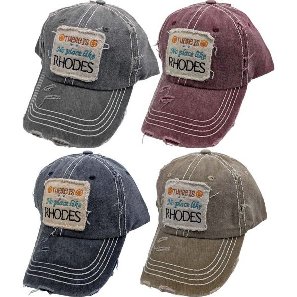 HAT "THERE IS NO PLACE LIKE RHODES"  58CM