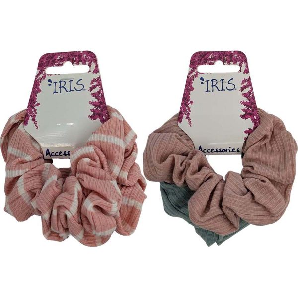 ΠΙΑΣΤΡΑΚΙΑ ΜΑΛΛΙΩΝ SCRUNCHIE 2ΣΧΕΔΙΑ /ΣΥΣΚ12