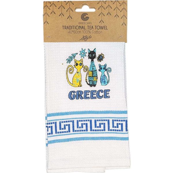 ΠΟΤΗΡΟΠΑΝΟ ΚΕΝΤΗΤΟ ΜΕ ΓΑΤΕΣ GREECE 2ΧΡΩΜ /40Χ60ΕΚ /ΣΥΣΚ12