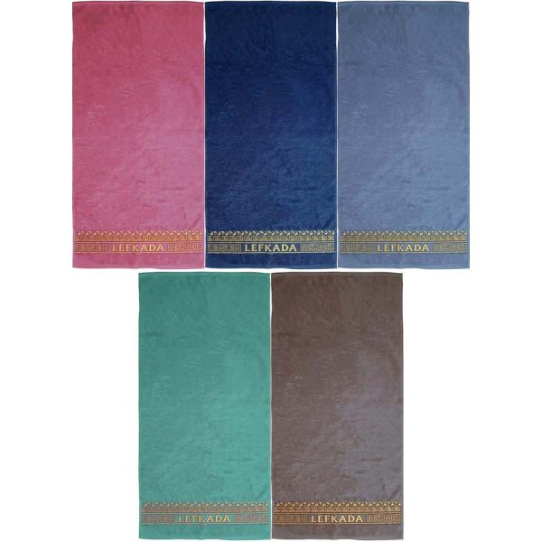 BATH TOWEL JAQUAR WITH MEANDER LEFKADA  70Χ140CM