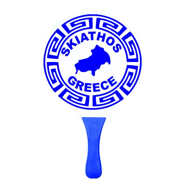ΡΑΚΕΤΑ ΧΑΡΤΗΣ ΜΕ ΜΠΑΛΑΚΙ ΑΣΠΡΟ-ΜΠΛΕ "SKIATHOS" /ΣΥΣΚ6