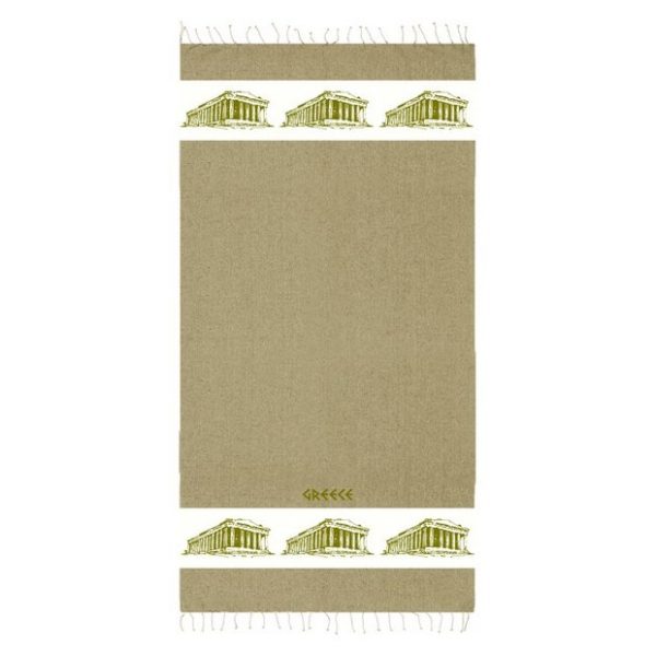 ΠΕΤΣΕΤΑ PESTEMAL VELOUR ΜΕ ΠΑΡΘΕΝΩΝΑ GREECE ΣΟΜΩΝ /90Χ180ΕΚ
