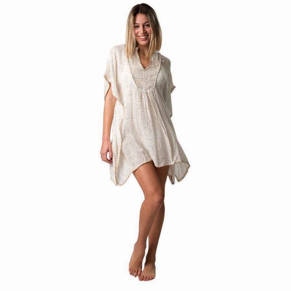 ΚΑΦΤΑΝΙ ΒΙΣΚΟΖΗ ΛΕΥΚΟ-ΧΡΥΣΟ /ONE SIZE