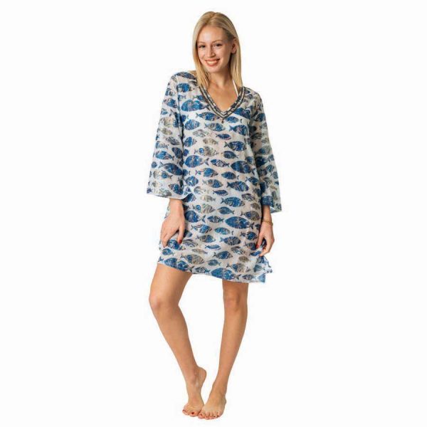 COTTON PRINTED KAFTAN