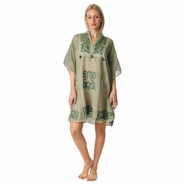 COTTON EMB KAFTAN