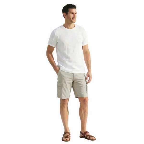 ΒΕΡΜΟΥΔΑ ΑΝΔΡΙΚΗ ΜΕ ΤΣΕΠΕΣ ΛΕΥΚΟ /No S-2XL /ΣΥΣΚ6