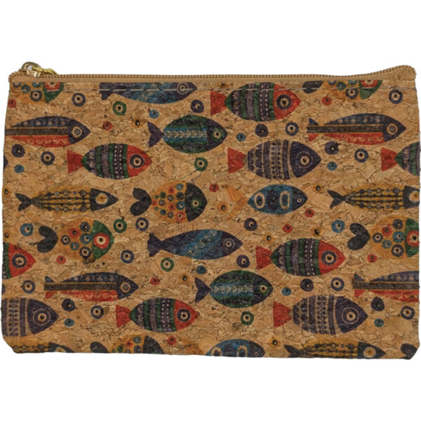 POUCH BAG WITH FISHES /15Χ10CM