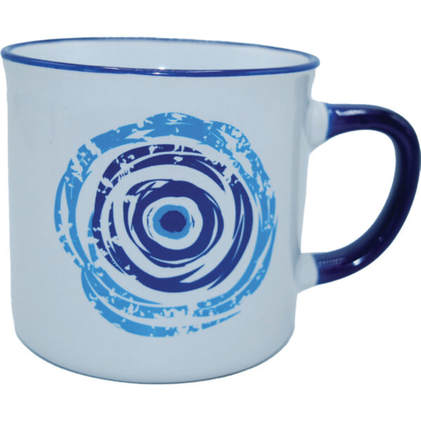 MUG CERAMIC WITH EYE 330ML /9Χ7,3CM