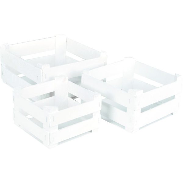 ΚΑΦΑΣΙ ΞΥΛ. ΤΕΤΡΑΓΩΝΟ ΣΕΤ3 /18,5Χ18,5Χ10-15,5Χ15,5Χ9-12,5Χ12,5Χ8ΕΚ/ΛΕΥΚΟ