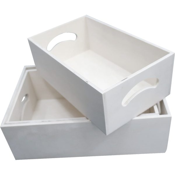 WOOD BOX S/3  24Χ16Χ8-22Χ14Χ8-20Χ12Χ7ΕΚ