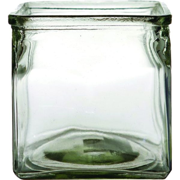 GLASS POT  14X14X13CM
