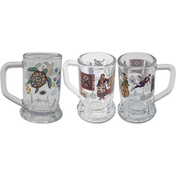 SHOT GLASS WITH TURTLES /6Χ4,5CM