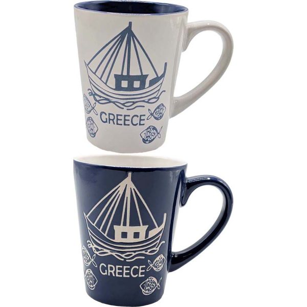 MUG WITH BOAT /8,7Χ10,6CM